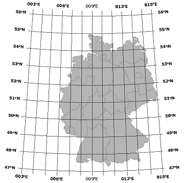 Geografisches Koordinatengitter, Bild: Michael Panitzki