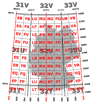 Military Grid Reference System (MGRS), Bild: Michael Panitzki